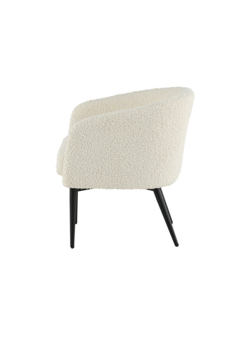 Fluffy Lounge Chair - Vita / svarta bencc