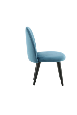 Velvet Dining Chair XXS 2-pack - Blue Velvet