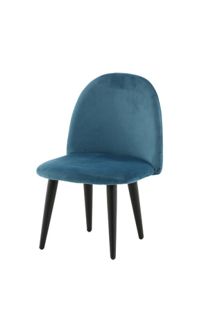 Velvet Dining Chair XXS 2-pack - Blue Velvet