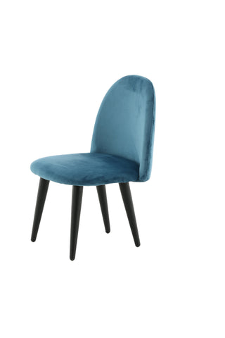 Velvet Dining Chair XXS 2-pack - Blue Velvet