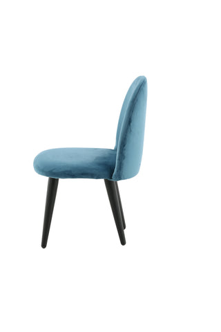 Velvet Dining Chair XXS 2-pack - Blue Velvet