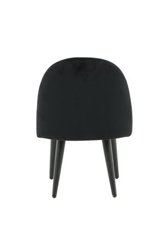 Velvet Dining Chair XXS 2-pack - Black Velvet