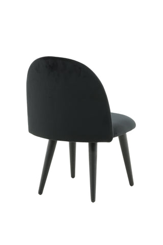 Velvet Dining Chair XXS 2-pack - Black Velvet