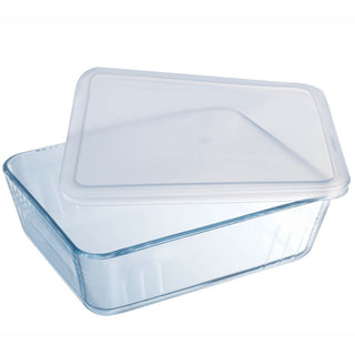 Avlång form med plastlock 19x14cm/0,8L Cook