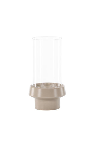 Venture Home Davida Lantern - Beige/ClearGlass - 15*H29cm