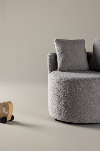 Venture Home Kelso Kids 2-sits soffa - Grå / Teddy FSC 100 %