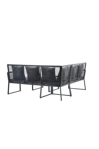 Venture Home Dallas Lounge set - Svart / Grå Polyester