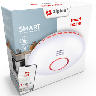 Alpina WiFi Smart Brandvarnare (Rök+Värme)