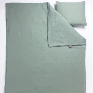 Påslakan Vagga/Vagga Muslin Frosty Green