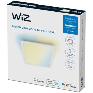 WiZ WiFi Panel Square 12W 1000ml Varm-kallvit Vit