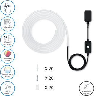 WiZ WiFi Smart RGBW-Lightstrip Utomhus 5m