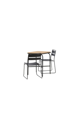 Venture Home Holmbeck Cafetable Steel - Svart / Rektangulär 55*70*74 +Lina Matstol - Svart _2