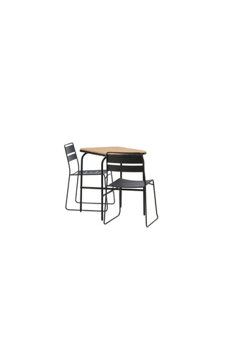 Venture Home Holmbeck Cafetable Steel - Svart / Rektangulär 55*70*74 +Lina Matstol - Svart _2