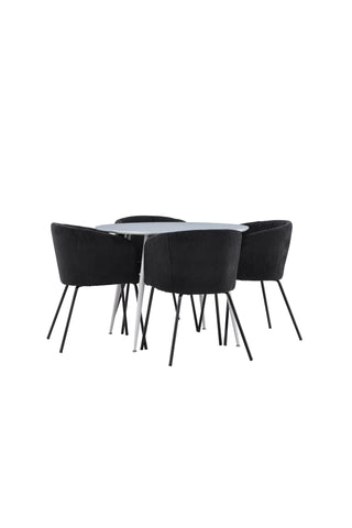 Plaza Dining Table with Berit Dining Chair