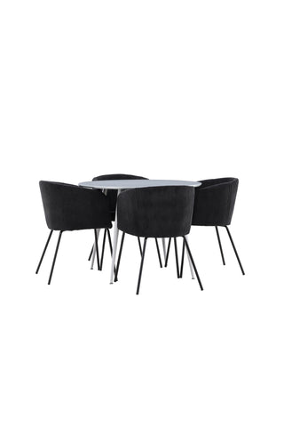 Plaza Dining Table with Berit Dining Chair