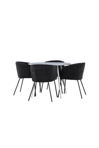 Plaza Dining Table with Berit Dining Chair