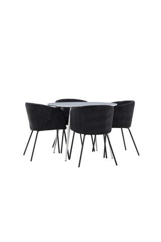 Plaza Dining Table with Berit Dining Chair