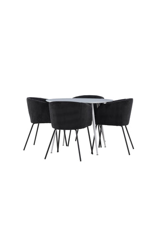 Plaza Dining Table with Berit Dining Chair