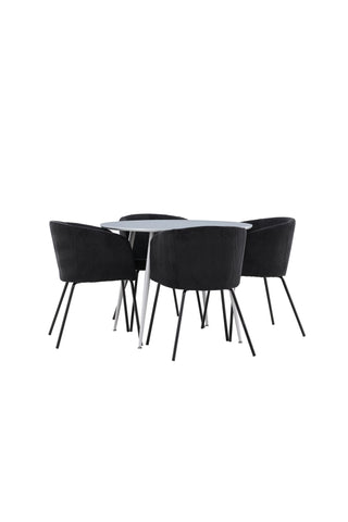 Plaza Dining Table with Berit Dining Chair