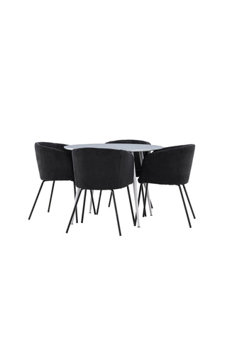 Plaza Dining Table with Berit Dining Chair