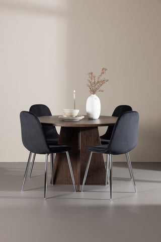 Bootcut Dining Table with Polar Dining Chair