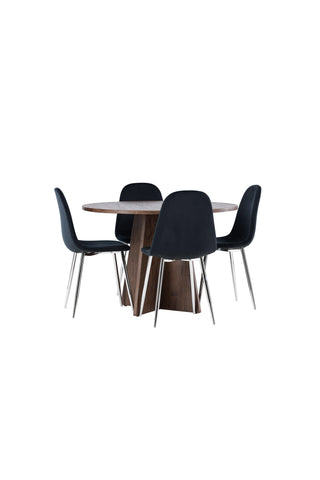 Bootcut Dining Table with Polar Dining Chair