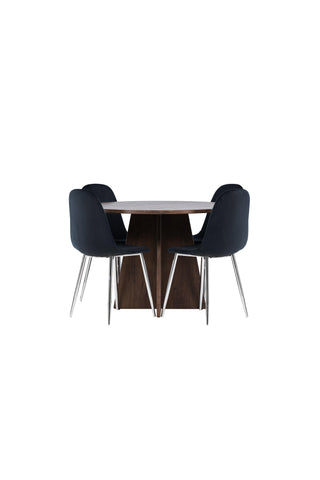 Bootcut Dining Table with Polar Dining Chair