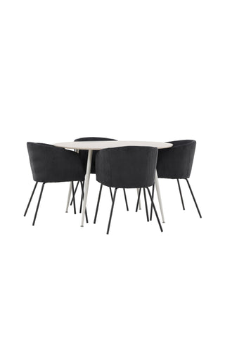 Plaza Dining Table with Berit Dining Chair