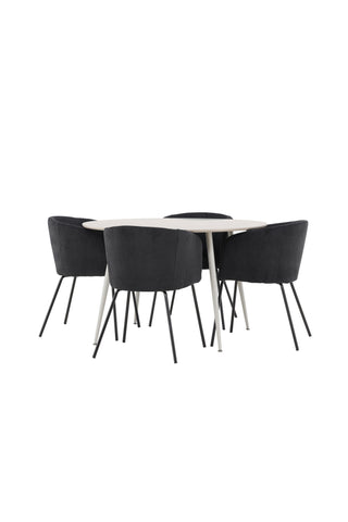 Plaza Dining Table with Berit Dining Chair