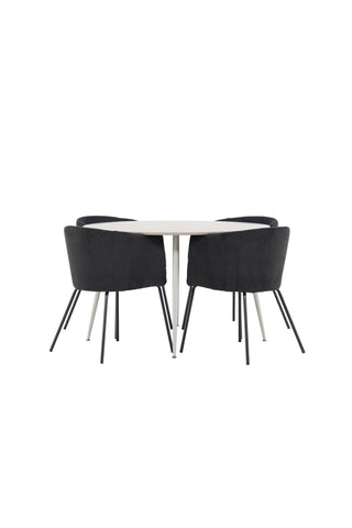 Plaza Dining Table with Berit Dining Chair