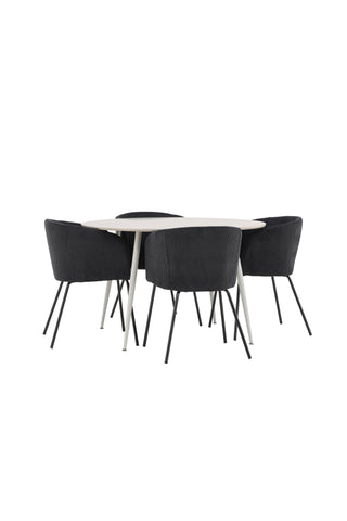 Plaza Dining Table with Berit Dining Chair