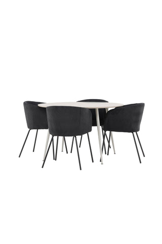 Plaza Dining Table with Berit Dining Chair