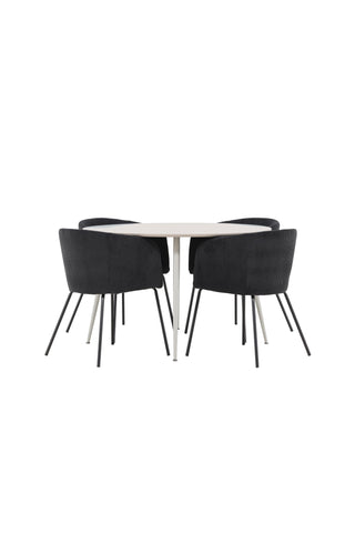 Plaza Dining Table with Berit Dining Chair