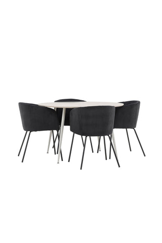 Plaza Dining Table with Berit Dining Chair