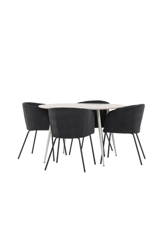 Plaza Dining Table with Berit Dining Chair