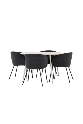 Plaza Dining Table with Berit Dining Chair