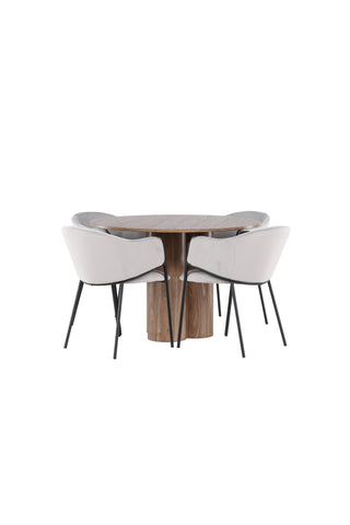 Olivia Dining Table with Evelina Dining Chair