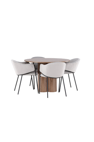 Olivia Dining Table with Evelina Dining Chair