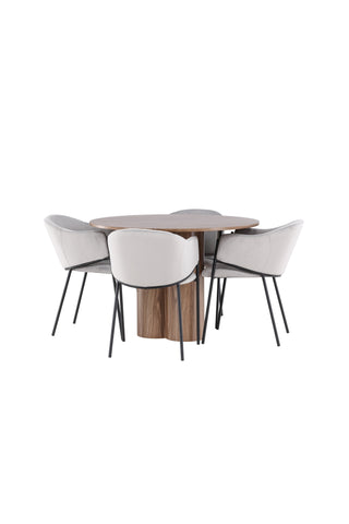 Olivia Dining Table with Evelina Dining Chair