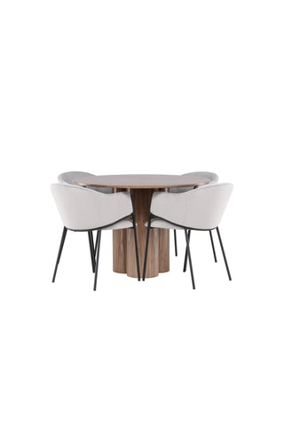 Olivia Dining Table with Evelina Dining Chair