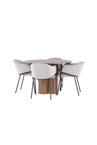 Olivia Dining Table with Evelina Dining Chair