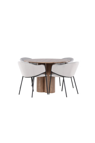 Olivia Dining Table with Evelina Dining Chair