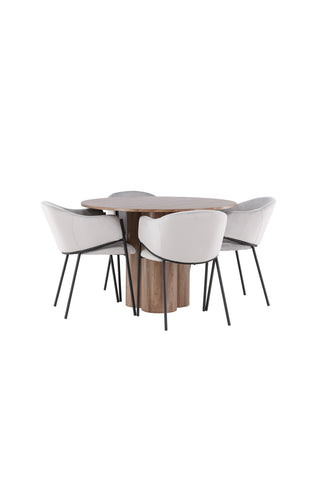 Olivia Dining Table with Evelina Dining Chair