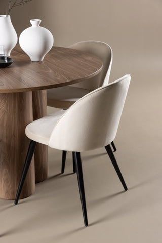 Olivia Dining Table with Velvet Dining Chair