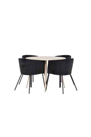 Plaza Dining Table with Berit Dining Chair