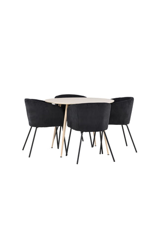 Plaza Dining Table with Berit Dining Chair