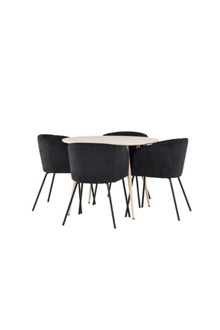 Plaza Dining Table with Berit Dining Chair