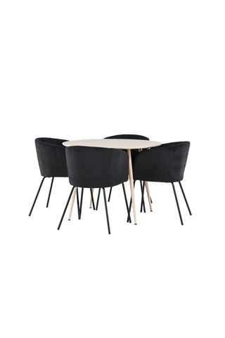 Plaza Dining Table with Berit Dining Chair