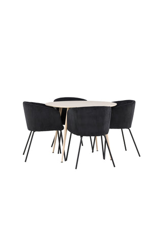 Plaza Dining Table with Berit Dining Chair