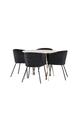 Plaza Dining Table with Berit Dining Chair